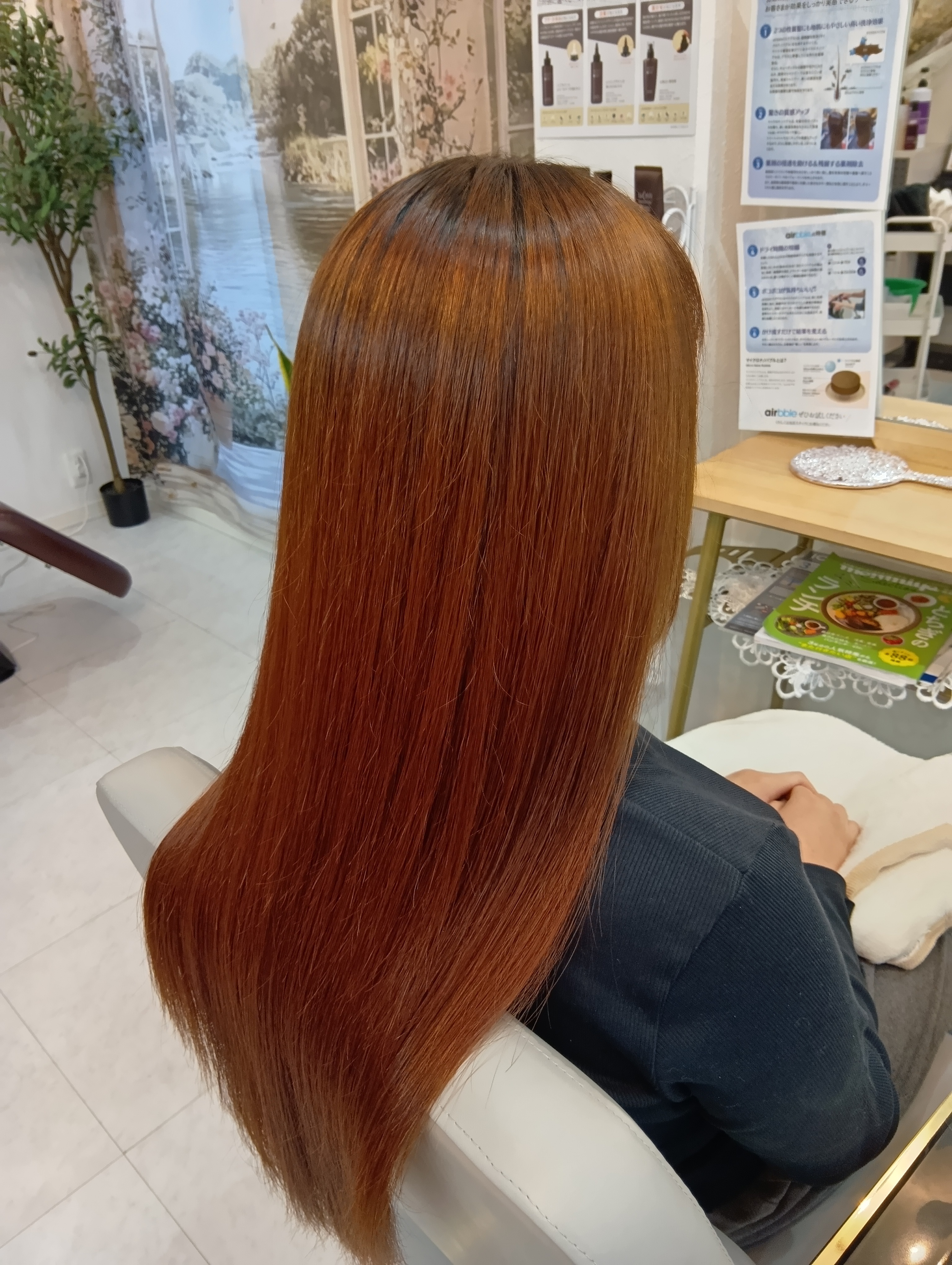 カット＋縮毛矯正＋マイクロナノバブルケア＋トリートメントの画像